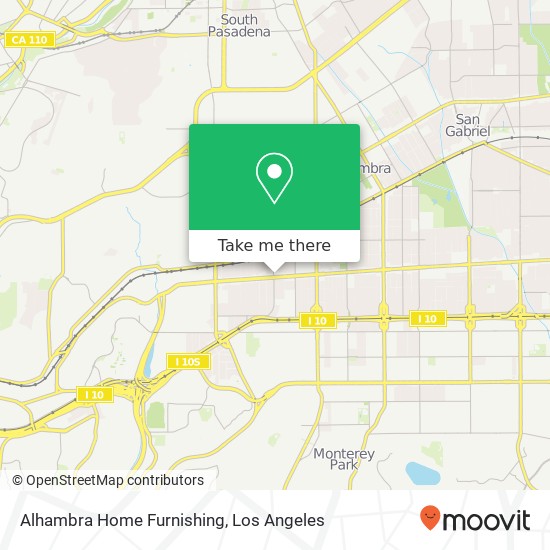 Alhambra Home Furnishing map