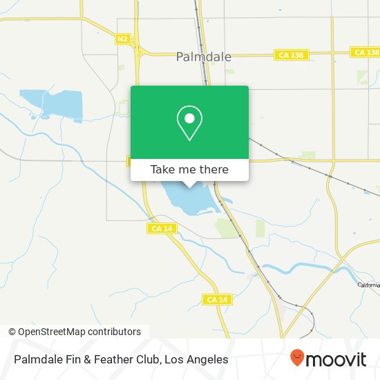 Palmdale Fin & Feather Club map