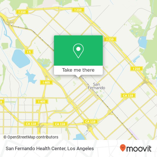 San Fernando Health Center map