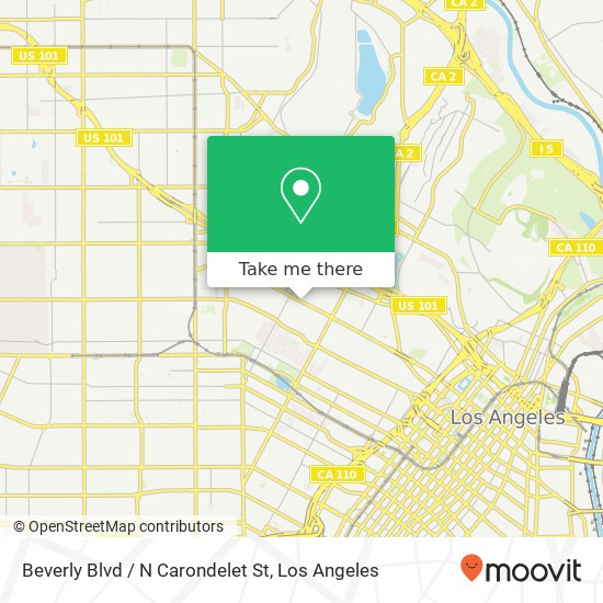 Beverly Blvd / N Carondelet St map