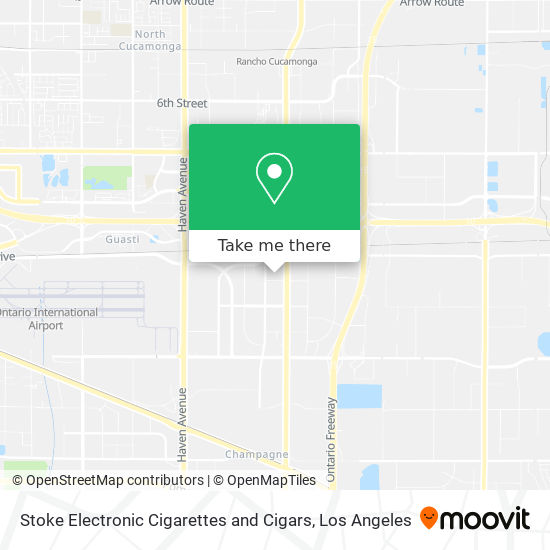 Mapa de Stoke Electronic Cigarettes and Cigars