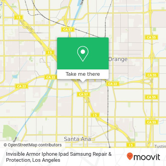 Mapa de Invisible Armor Iphone Ipad Samsung Repair & Protection