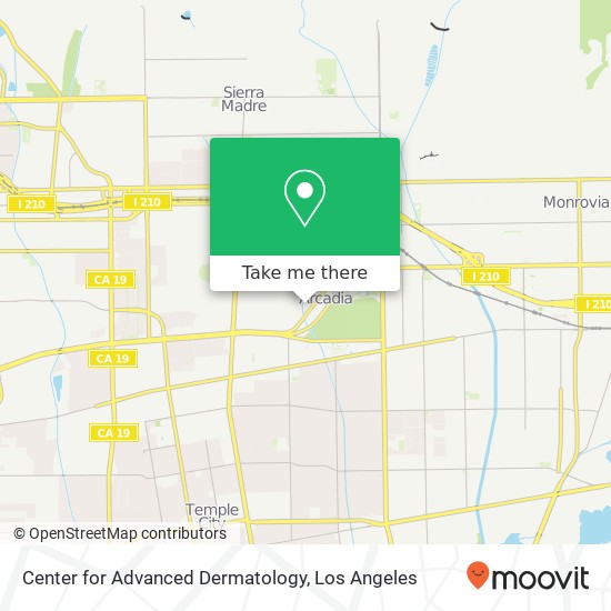 Center for Advanced Dermatology map