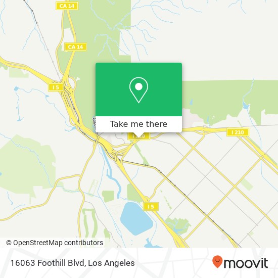 16063 Foothill Blvd map