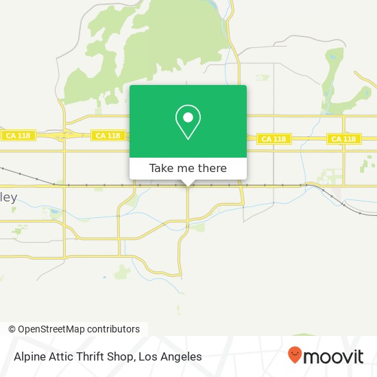 Mapa de Alpine Attic Thrift Shop