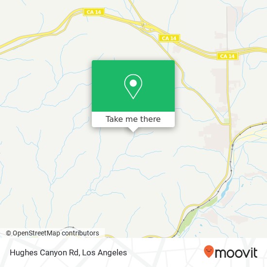 Hughes Canyon Rd map