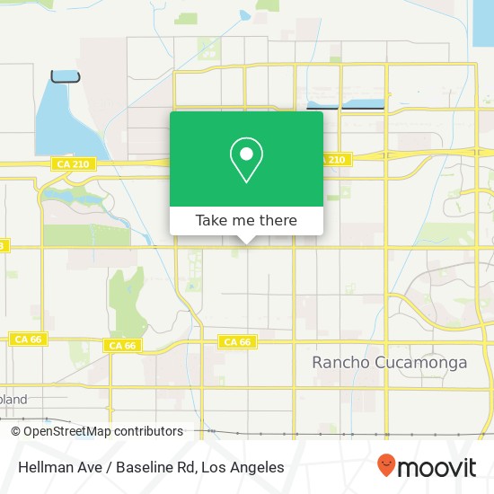 Hellman Ave / Baseline Rd map