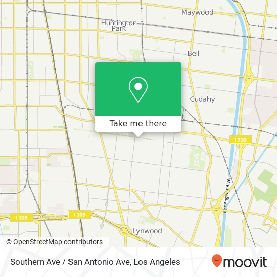 Mapa de Southern Ave / San Antonio Ave