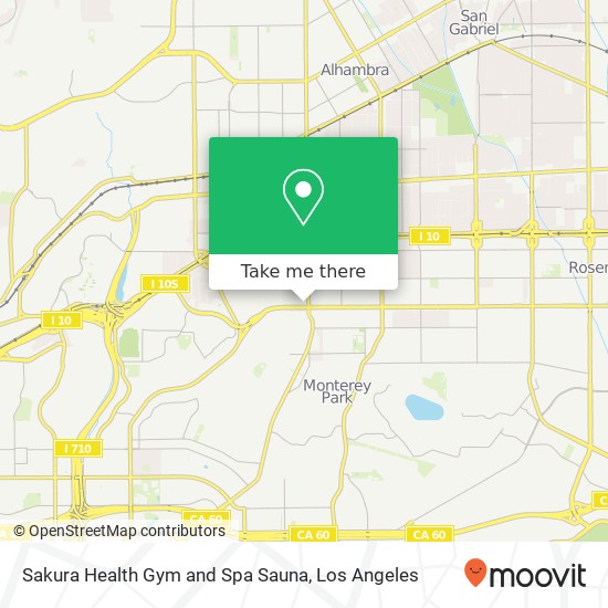 Mapa de Sakura Health Gym and Spa Sauna