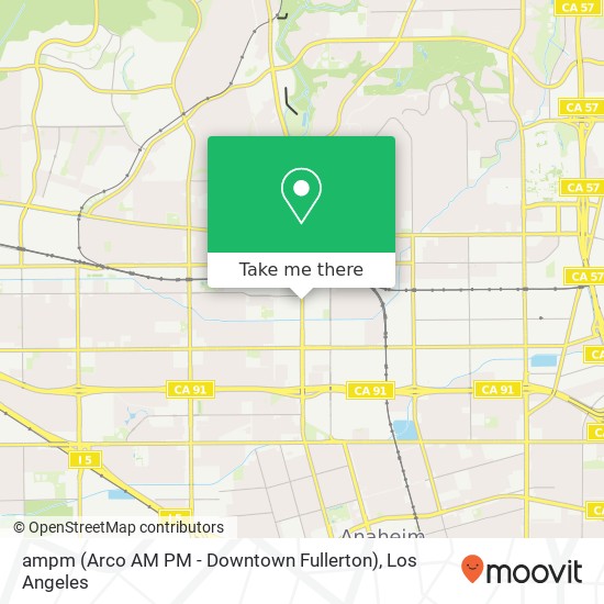 ampm (Arco AM PM - Downtown Fullerton) map