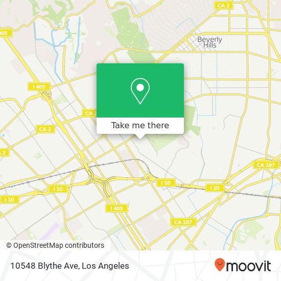 10548 Blythe Ave map