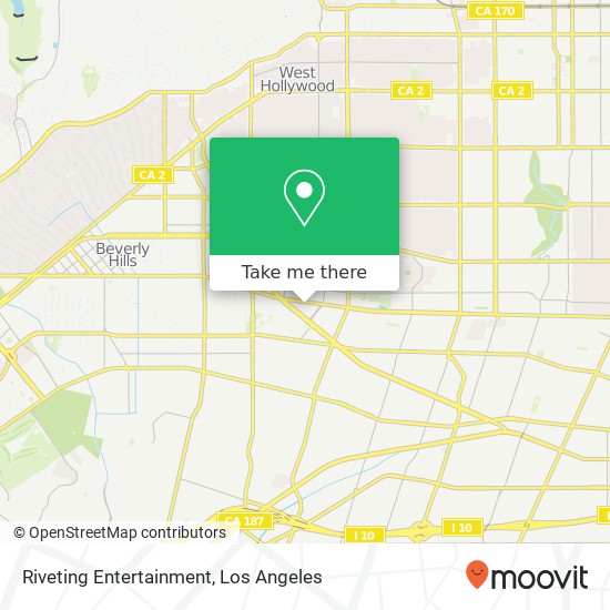 Riveting Entertainment map