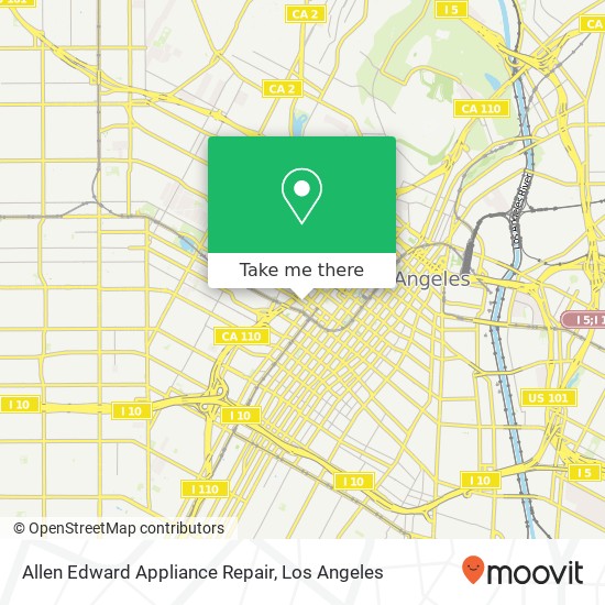 Allen Edward Appliance Repair map