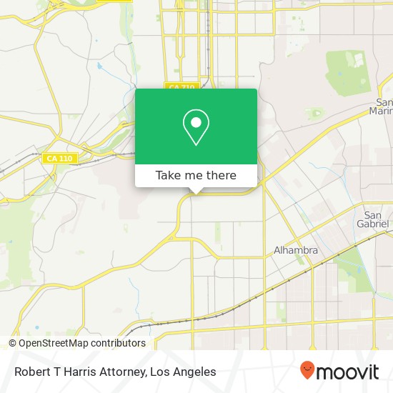 Robert T Harris Attorney map