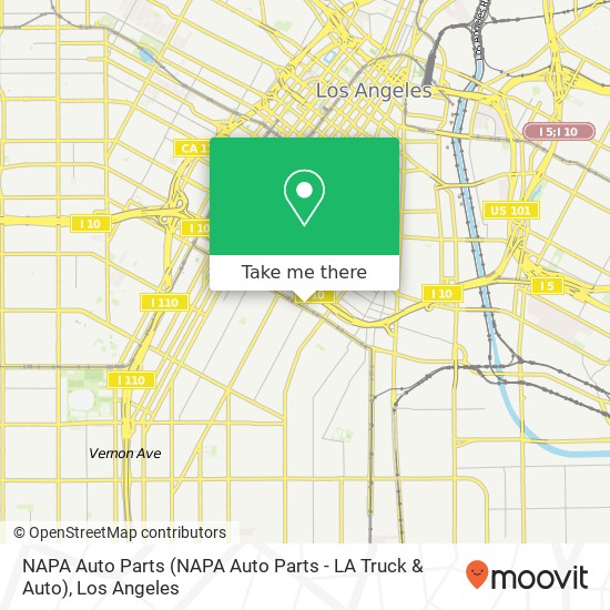 Mapa de NAPA Auto Parts (NAPA Auto Parts - LA Truck & Auto)