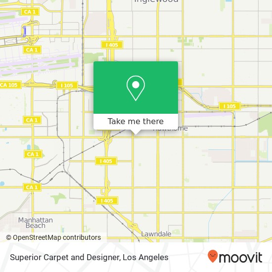 Mapa de Superior Carpet and Designer