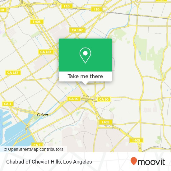 Mapa de Chabad of Cheviot Hills