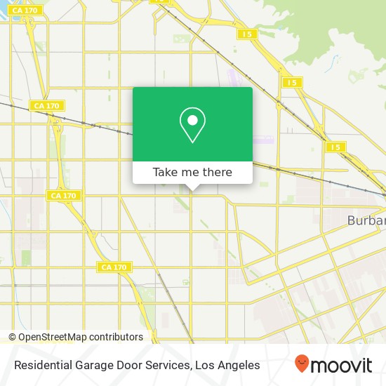 Residential Garage Door Services map