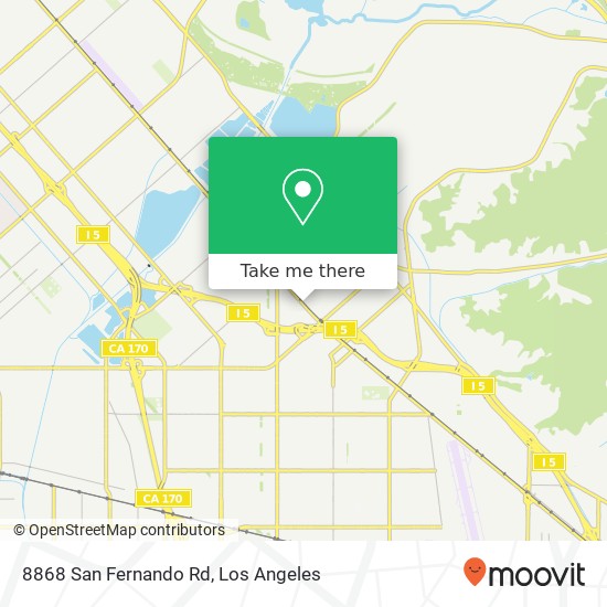 8868 San Fernando Rd map