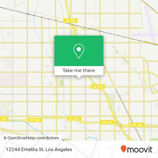 12244 Emelita St map