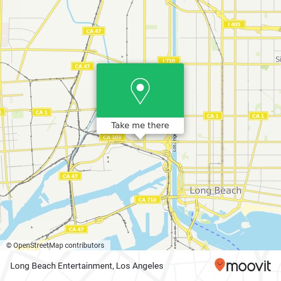 Long Beach Entertainment map