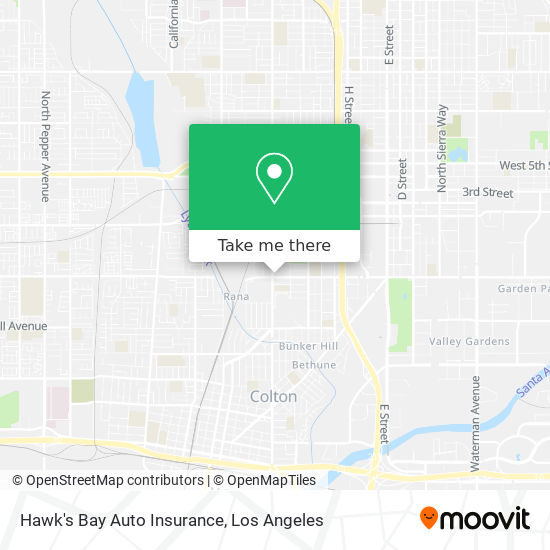 Mapa de Hawk's Bay Auto Insurance