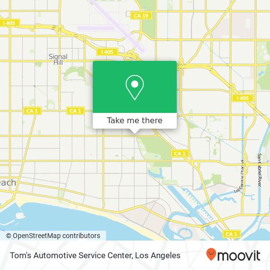 Mapa de Tom's Automotive Service Center