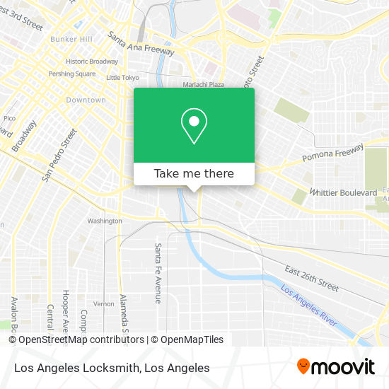 Mapa de Los Angeles Locksmith