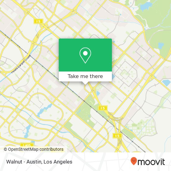 Walnut - Austin map