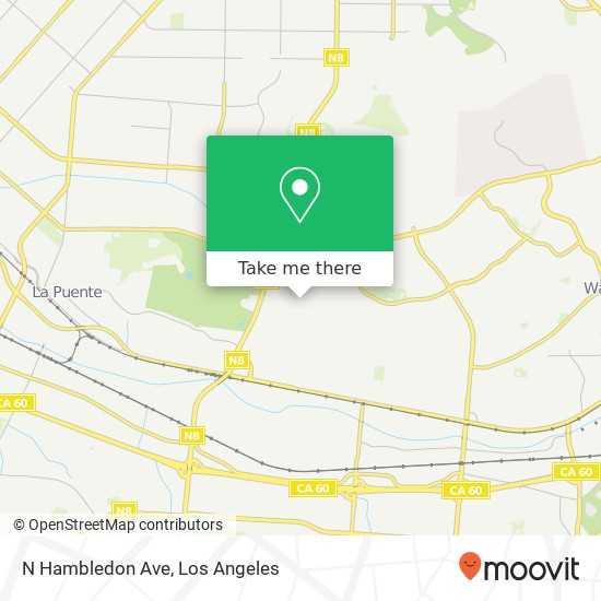 Mapa de N Hambledon Ave