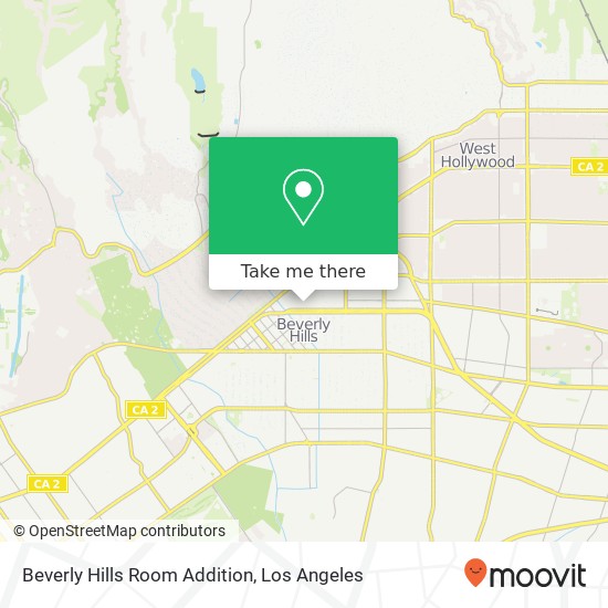 Mapa de Beverly Hills Room Addition