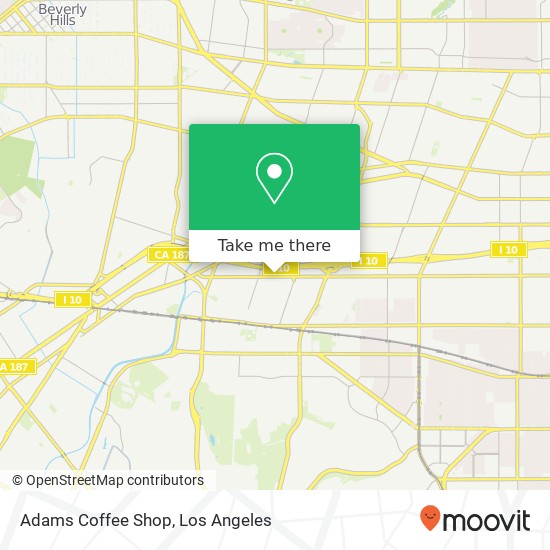 Adams Coffee Shop map