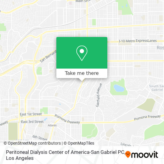 Peritoneal Dialysis Center of America-San Gabriel PC map