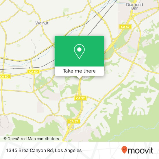 1345 Brea Canyon Rd map