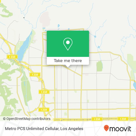 Metro PCS Unlimited Cellular map