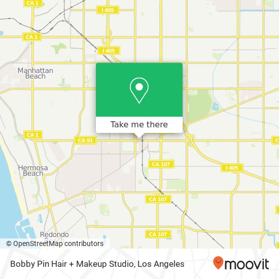 Bobby Pin Hair + Makeup Studio map