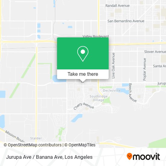 Jurupa Ave / Banana Ave map