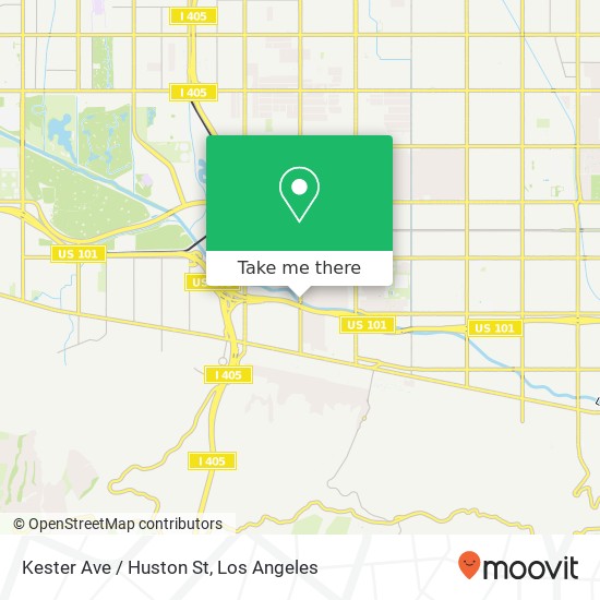 Mapa de Kester Ave / Huston St