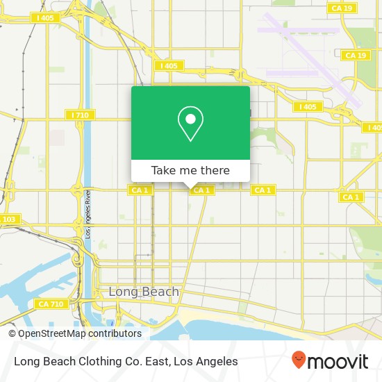 Mapa de Long Beach Clothing Co. East