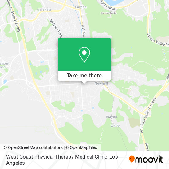 Mapa de West Coast Physical Therapy Medical Clinic