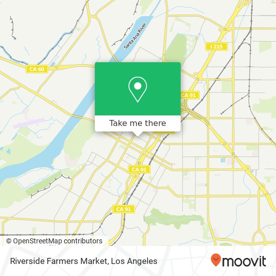 Mapa de Riverside Farmers Market