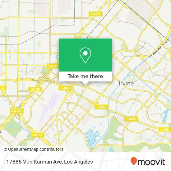 Mapa de 17885 Von Karman Ave