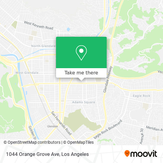 Mapa de 1044 Orange Grove Ave