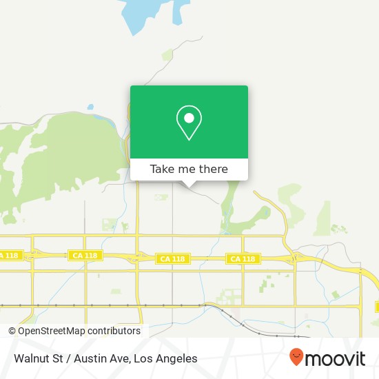 Walnut St / Austin Ave map