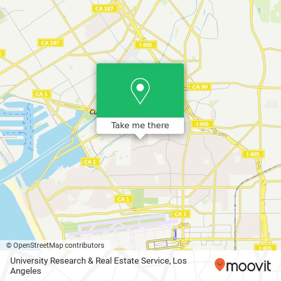 University Research & Real Estate Service map