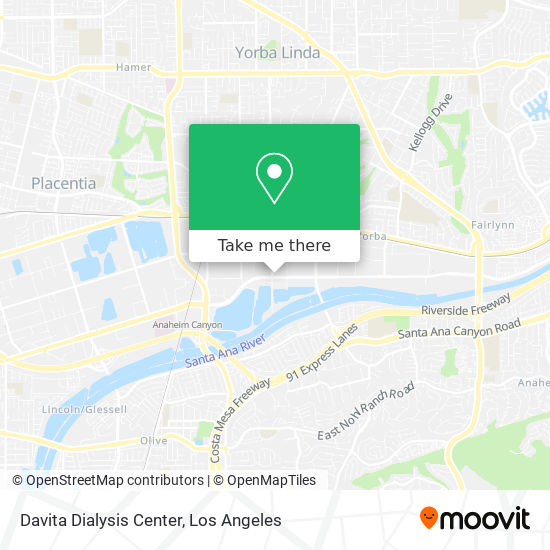 Davita Dialysis Center map