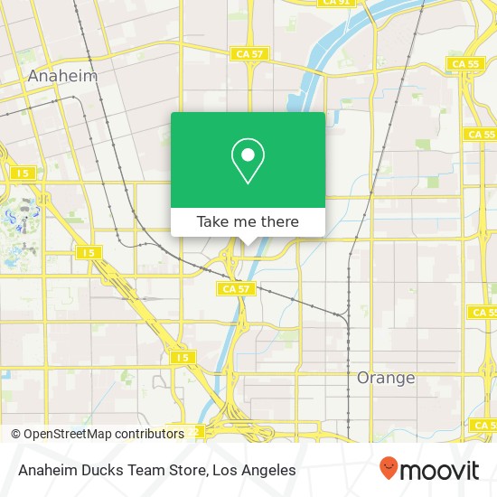 Anaheim Ducks Team Store map