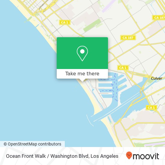 Mapa de Ocean Front Walk / Washington Blvd
