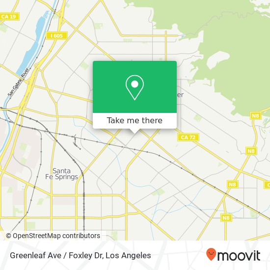 Greenleaf Ave / Foxley Dr map