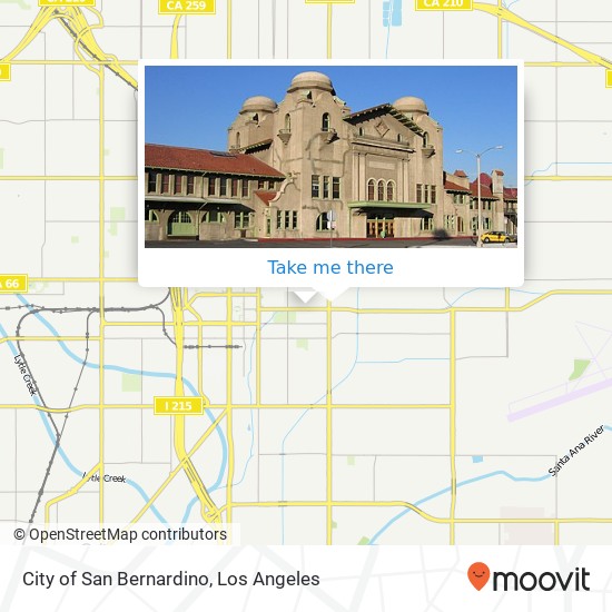 City of San Bernardino map